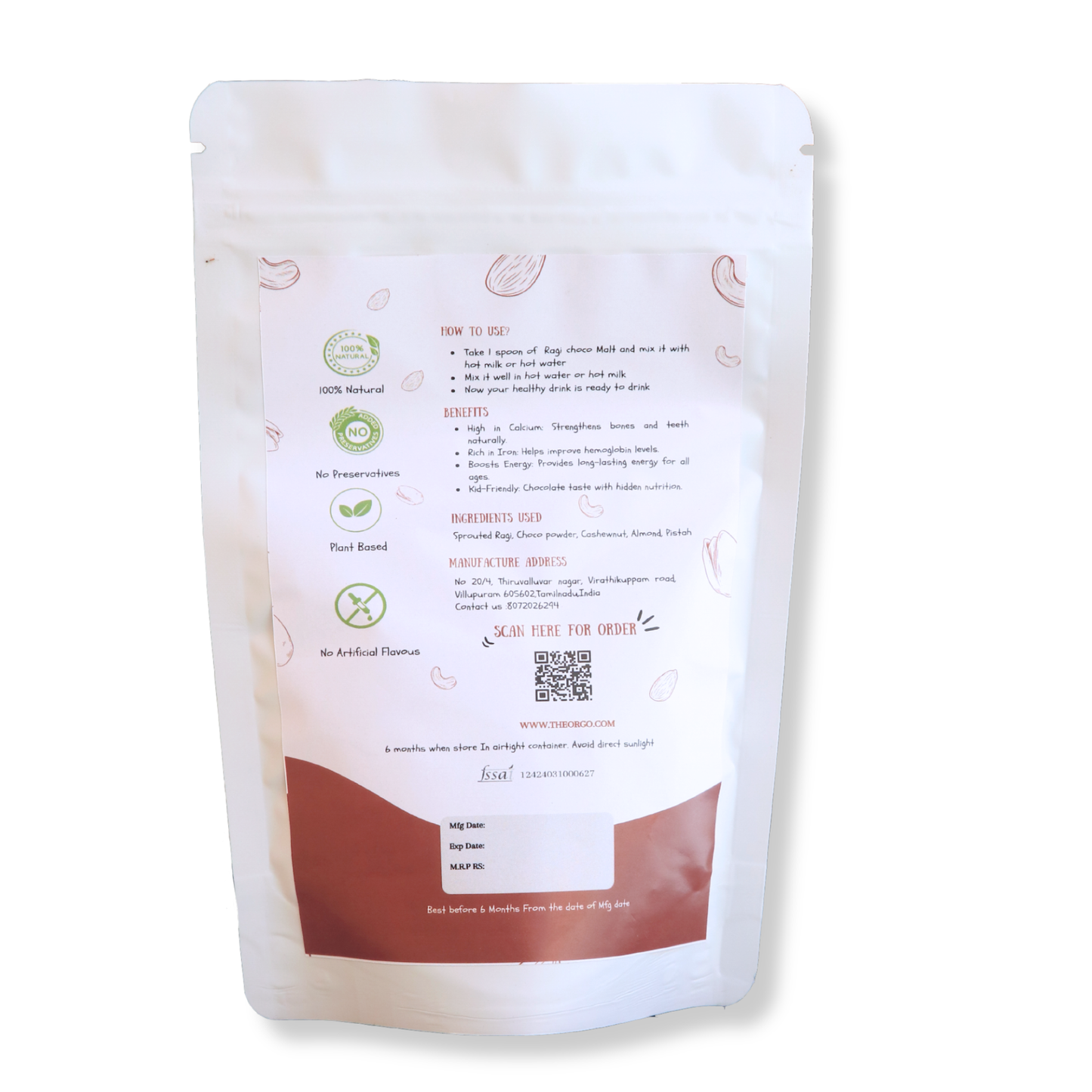 Sprouted Ragi Malt | Bone & Energy Drink