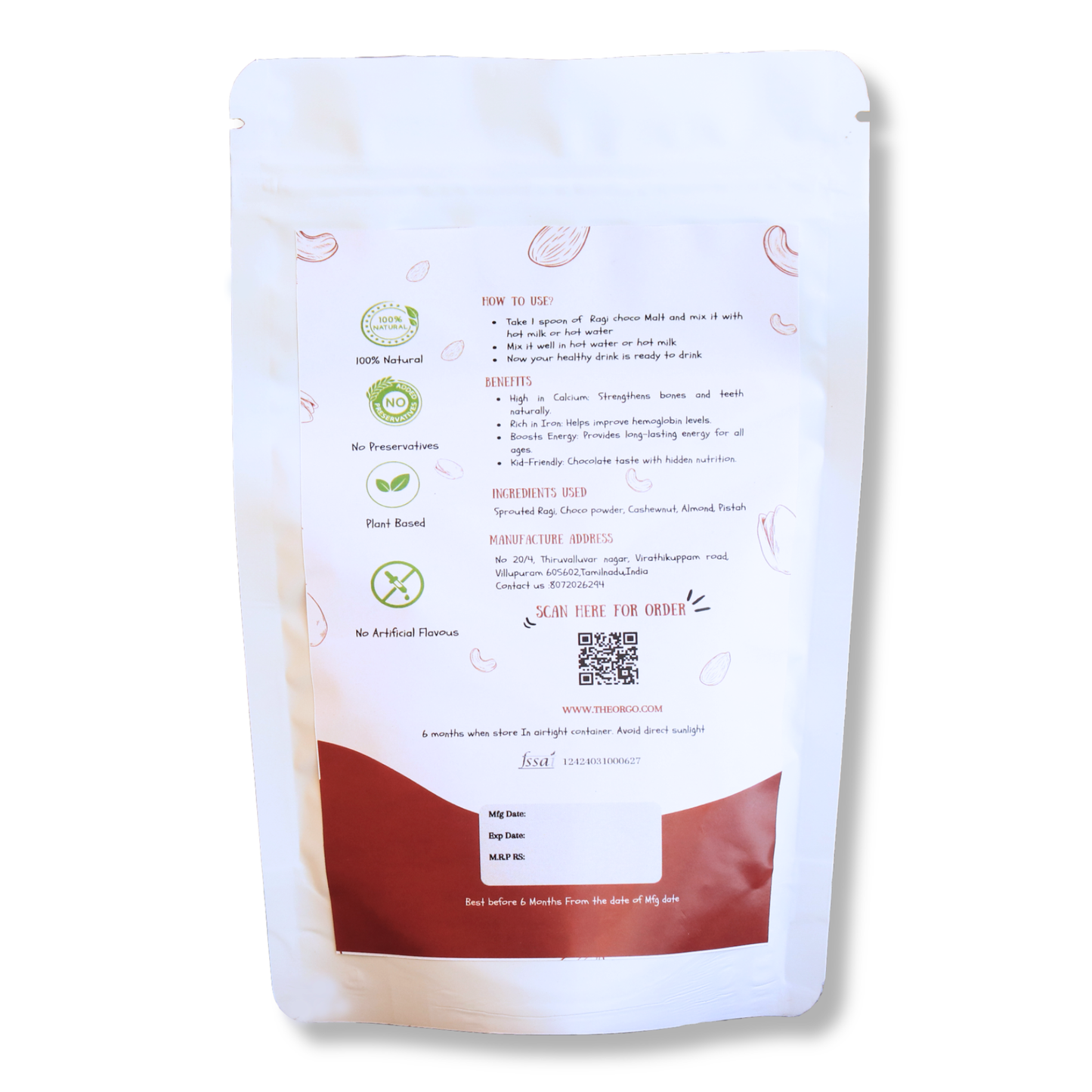 Red Banana Malt | Healthy Weight Gain Drink