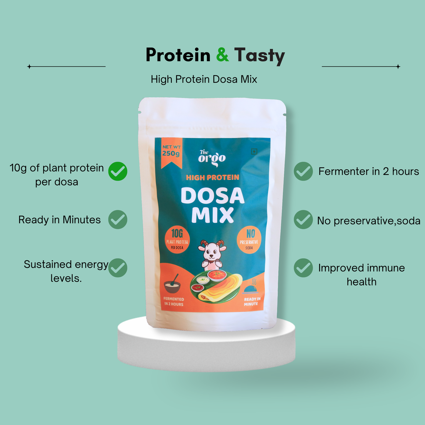 Instant Protein Dosa Mix |   High Protein Breakfast