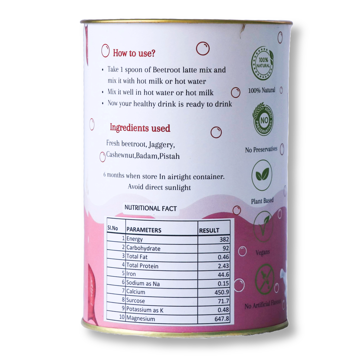 Beetroot  Malt for Natural Period & Haemoglobin Support