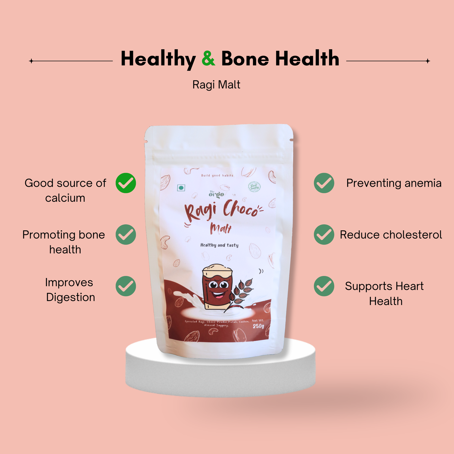 Sprouted Ragi Malt | Bone & Energy Drink